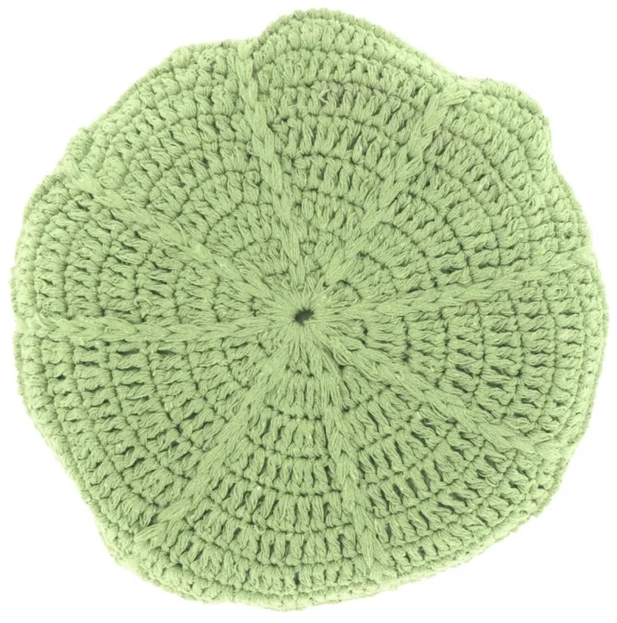 Kulatý dekorativní polštář DORA 45 cm světle zelený
