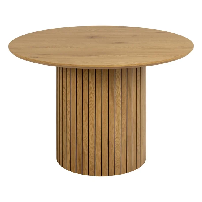 Kulatý dubový jídelní stůl Yale 120 cm