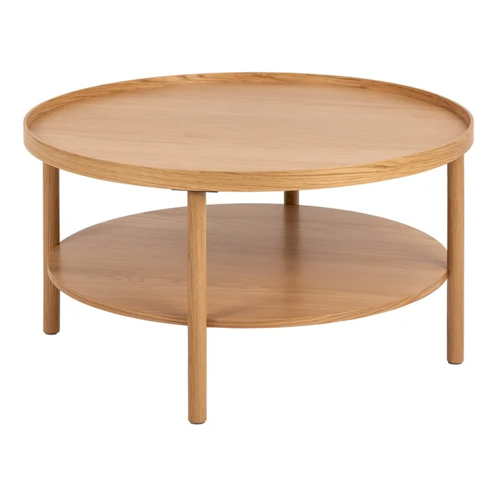 Kulatý dubový konferenční stolek Banbury 80 cm