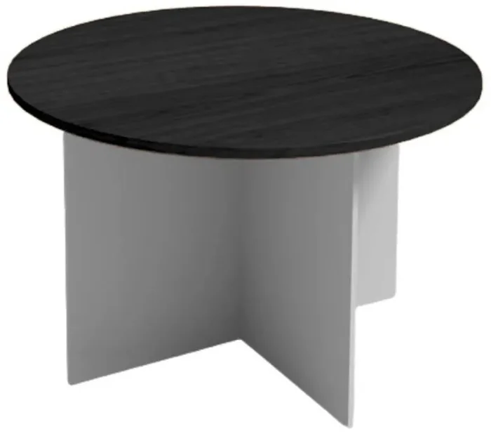 Kulatý jednací stůl PRIMO Gray 120 cm