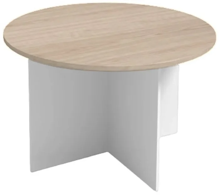 Kulatý jednací stůl Primo White 120 cm