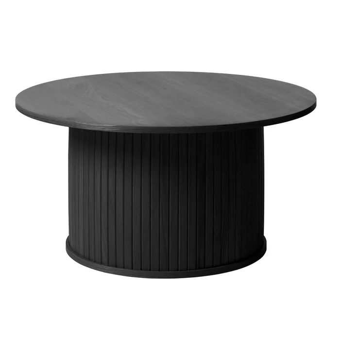 Kulatý konferenční stolek Nola 90 cm černý
