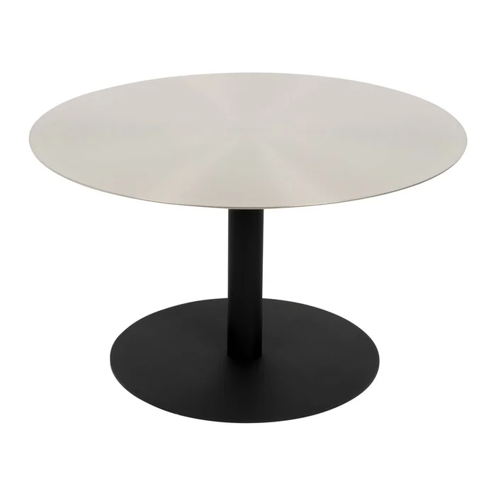 Kulatý konferenční stolek Snow černo-zlatý 60 cm