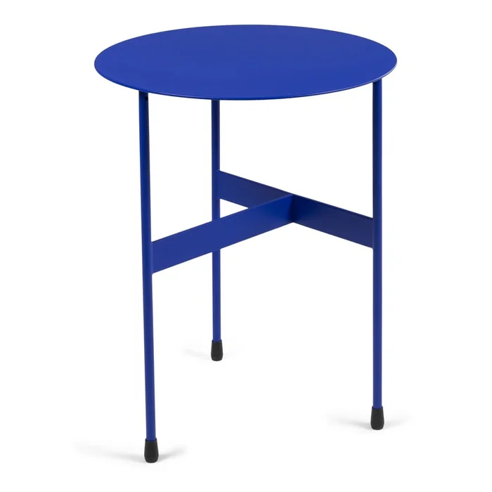 Kulatý kovový odkládací stolek Mira 45 cm
