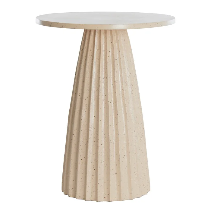 Kulatý kovový odkládací stolek Veglia 40 cm