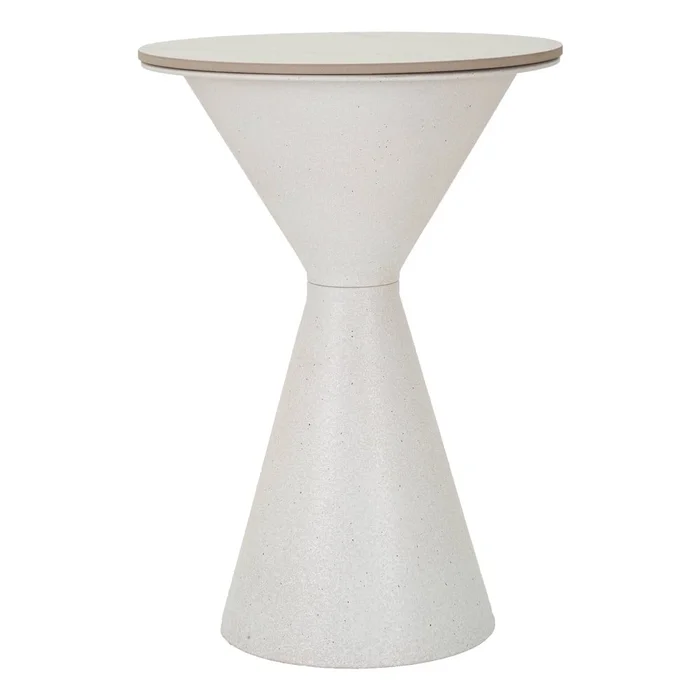 Kulatý odkládací stolek s keramickou deskou 44 cm Fush
