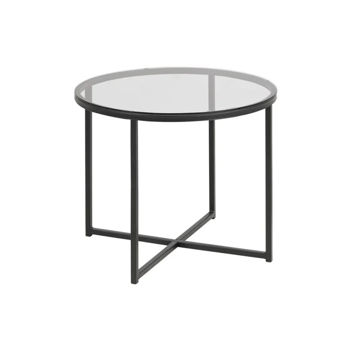 Kulatý odkládací stolek s průměrem 55 cm Cross