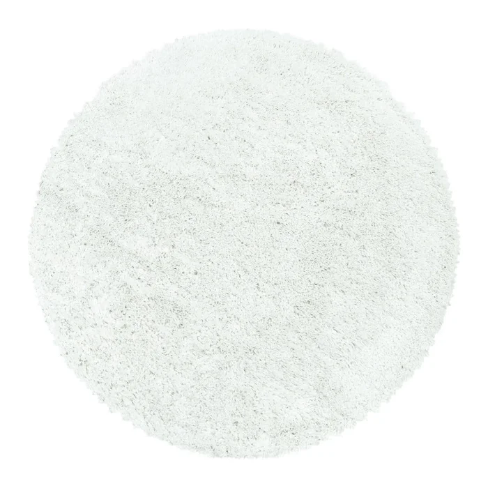 Kulový koberec Fluffy 120 cm bílý