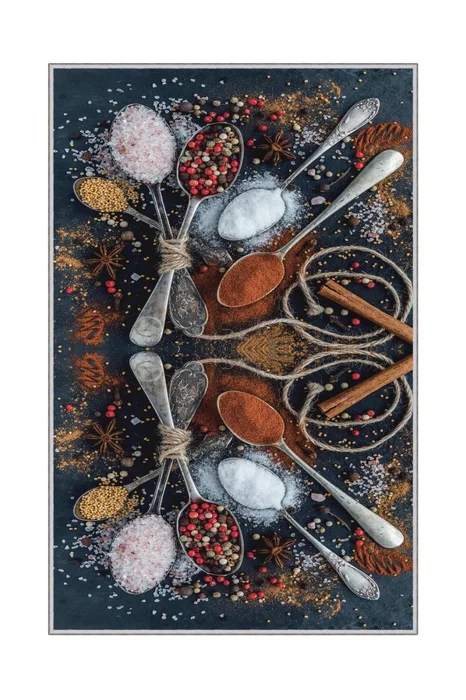 Kusový koberec 50×80 cm, syntetický, nízký vlas, protiskluzový