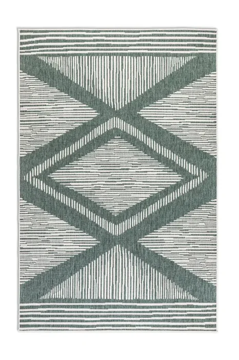 Kusový koberec Gemini 106015 zeleno-bílý 80x150 cm