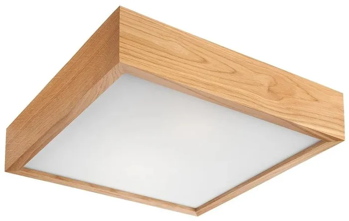 Lamkur OAK SQUARE stropní svítidlo 2xE27, dub, 37,5 cm