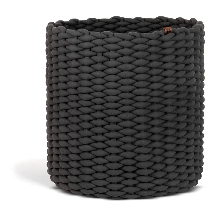 Látkový košík Peach Skin Round XL 40×40 cm – Bigso