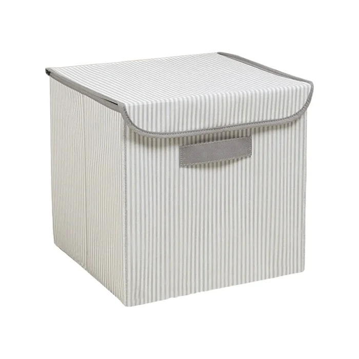 Látkový úložný box 30x30x30 cm šedý