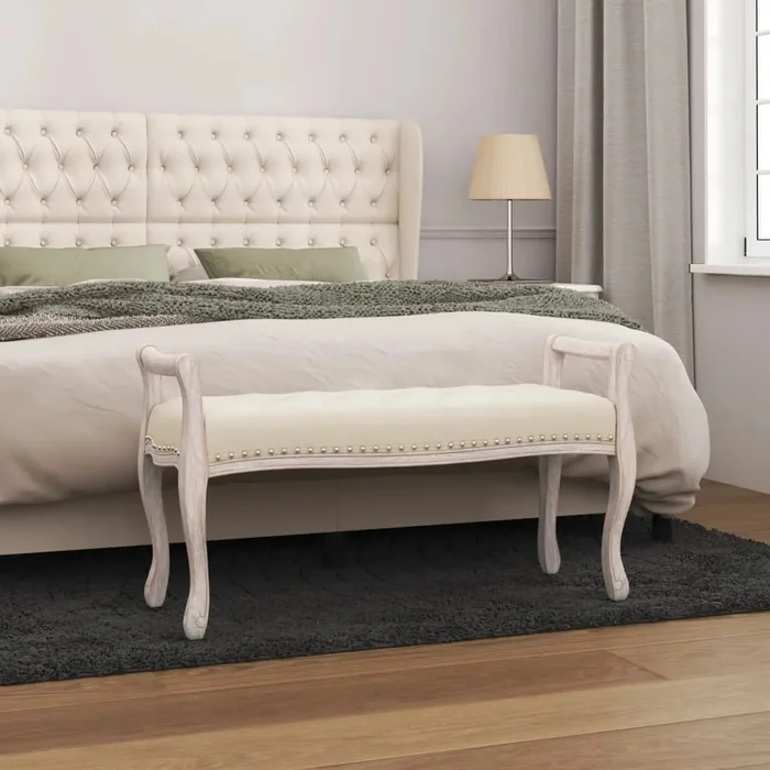 Lavice Len Šedá 110x45x60 cm
