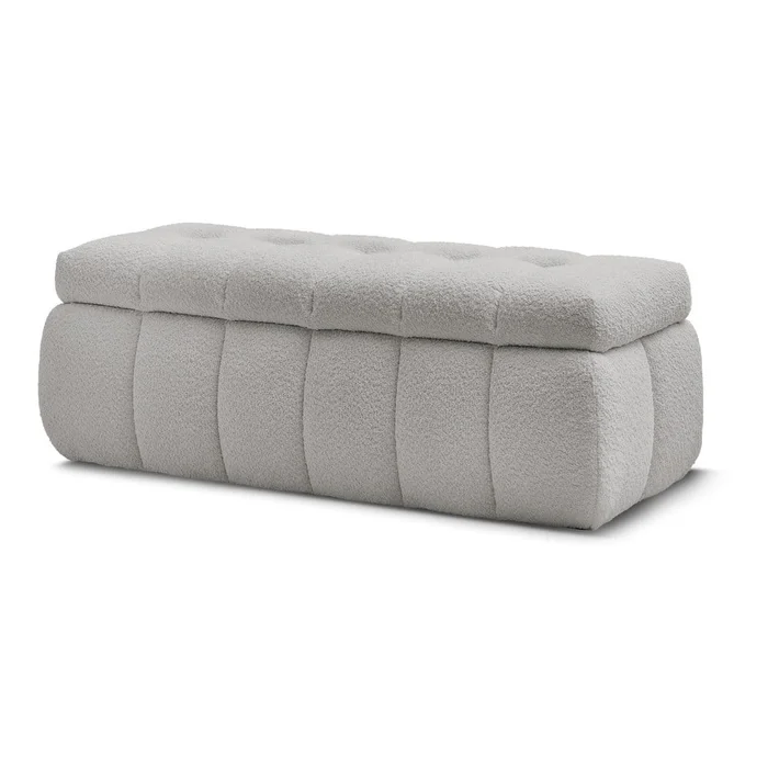 Lavice Mont Blanc z bouclé textilie