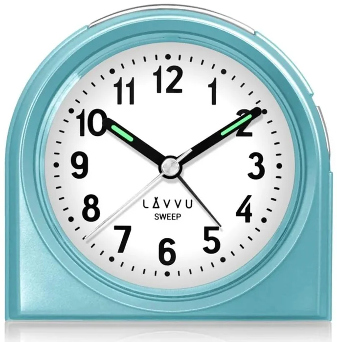 LAVVU Modrý plynulý budík SWEEP LAS3021