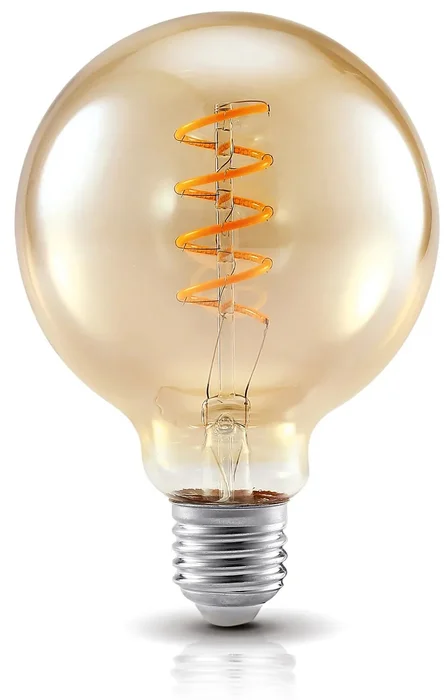 LED dekorativní žárovka G95 4W, teplé světlo