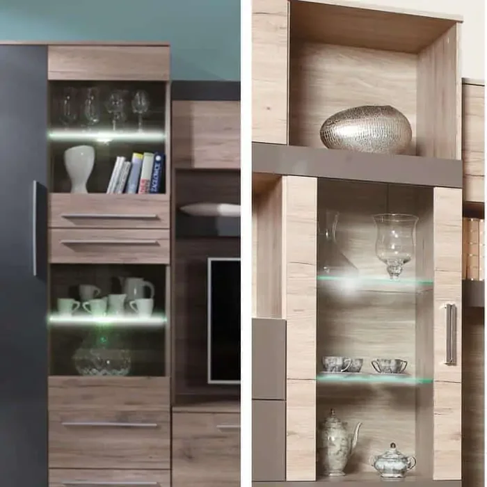 LED osvětlení pro obývací stěny TESLON, ASSOR a LATREY
