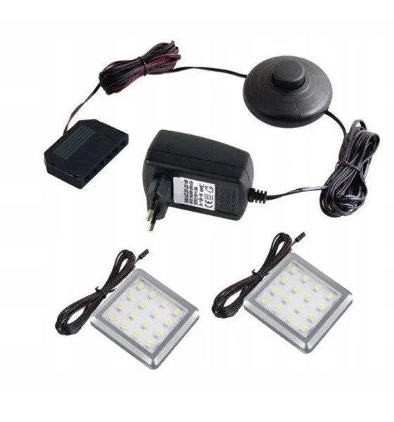 LED osvětlení SQUARE 2× modrá