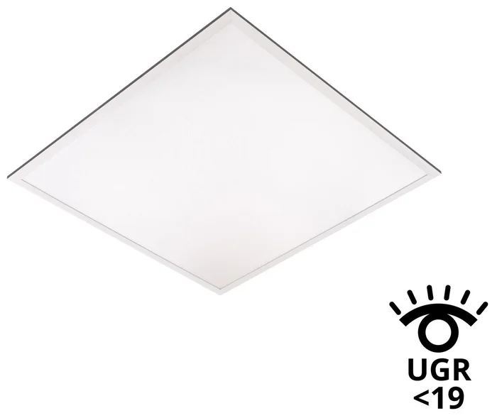 LED Panel 60x60 cm s UGR<19, 40W, Denní Bílá