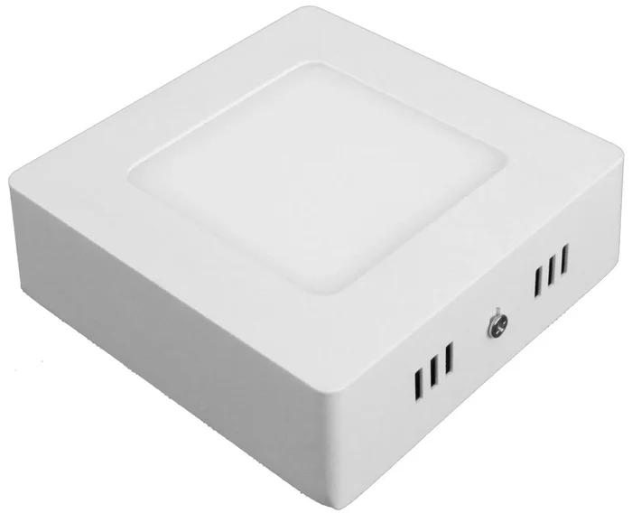 LED panel 6W čtvercový 115x115 mm teplá bílá