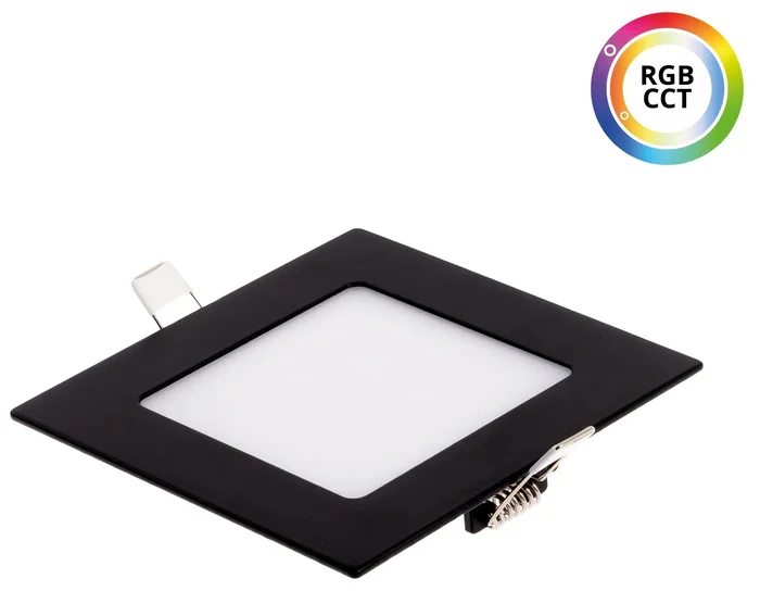 LED panel RGBCCT 24V čtvercový 9W černý