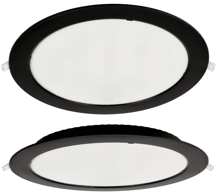 LED panel zapuštěný černý 24W neutrální bílá