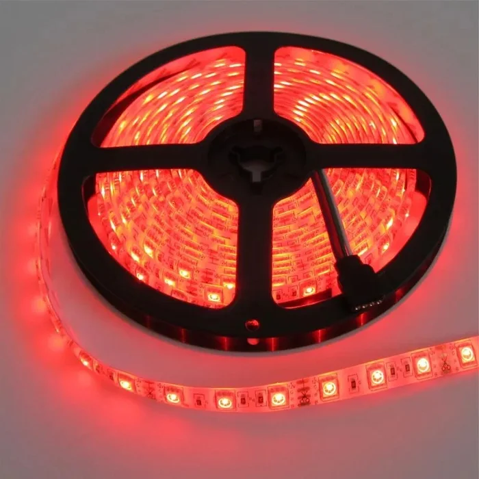 LED pásek 2835 červený 5m 12V IP20