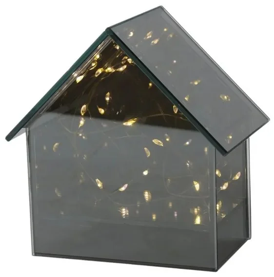 LED Skleněný Domeček ELITE Šedý