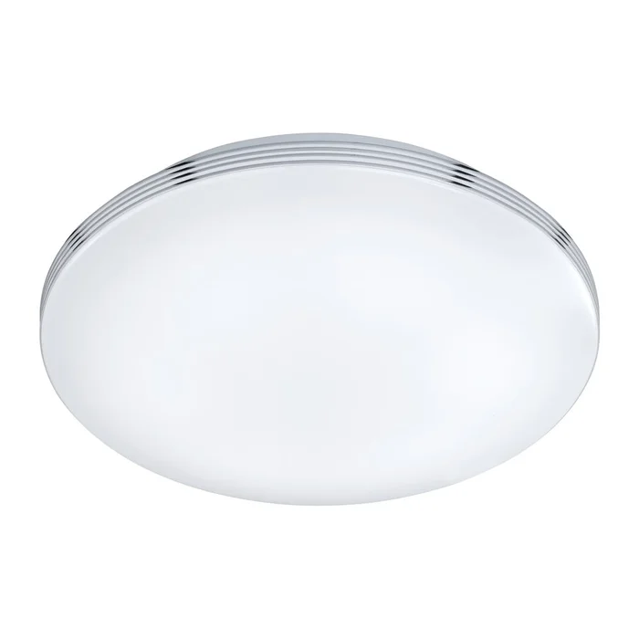 LED stropní svítidlo Trio, lesklý stříbrný, 35 cm