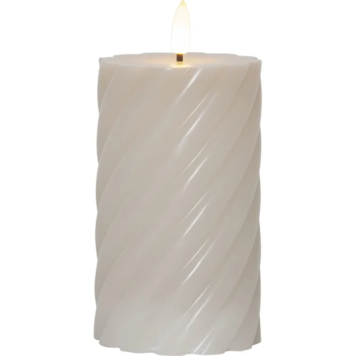 LED svíčka Star Trading Swirl 15 cm
