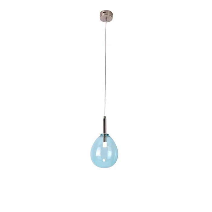 LED závěsné svítidlo Lukka s modrým akcentem