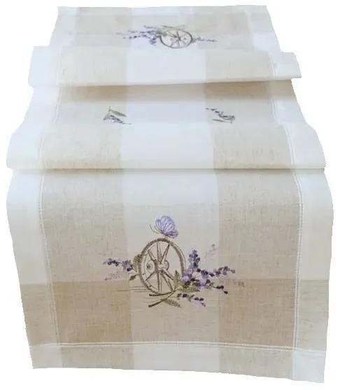 Lehké letní ubrus Levandule 40x140 cm