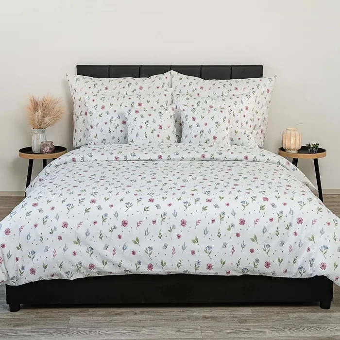 Letní louka Krepové ložní povlečení 240x220/70x90 cm