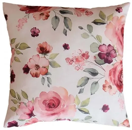 Letní růže – Povlak na polštář 40x40 cm