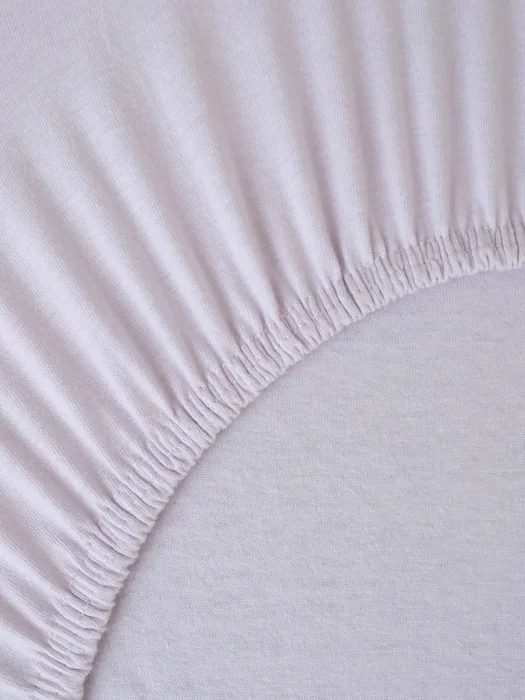 Lila jersey prostěradlo do postýlky 60x120 cm