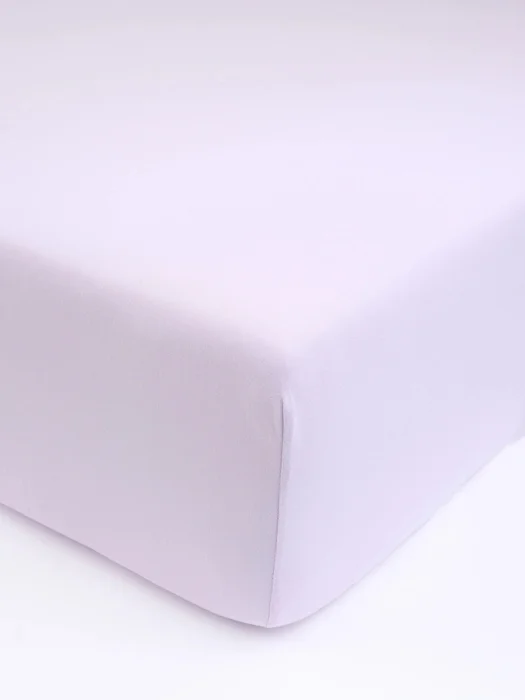 Lila jersey prostěradlo s elastanem 140x200 cm