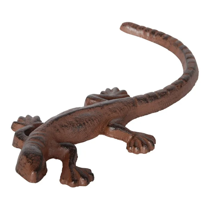 Litinová ještěrka dekorace Esschert Design 22,5 cm