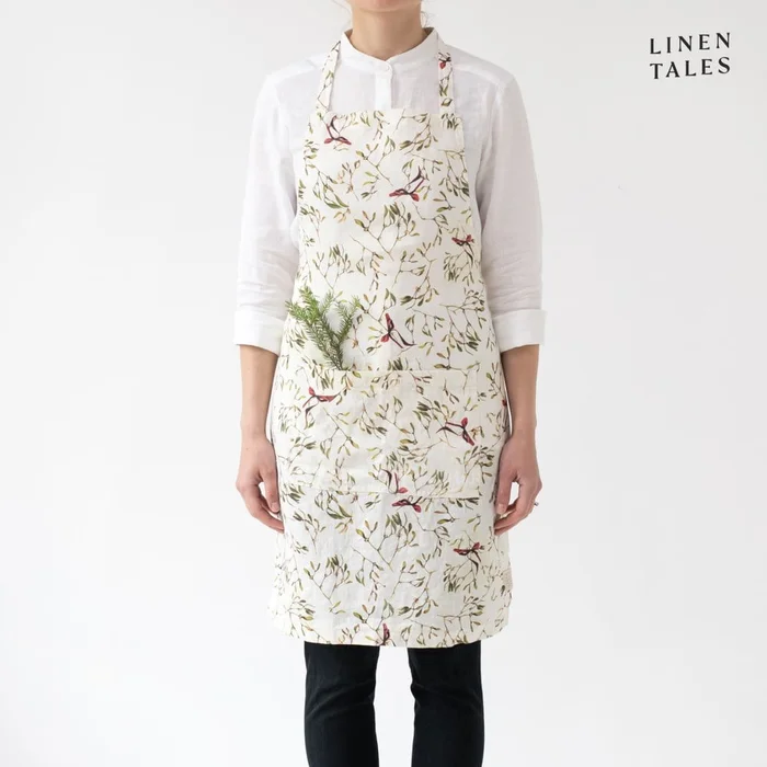 Lněná vánoční zástěra Linen Tales