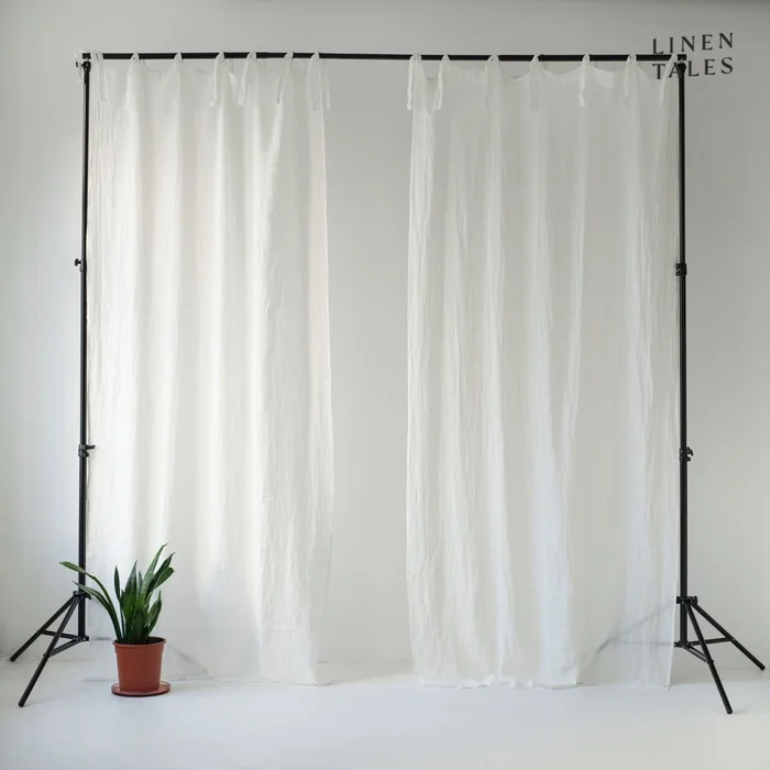 Lněná záclona White 130x200 cm
