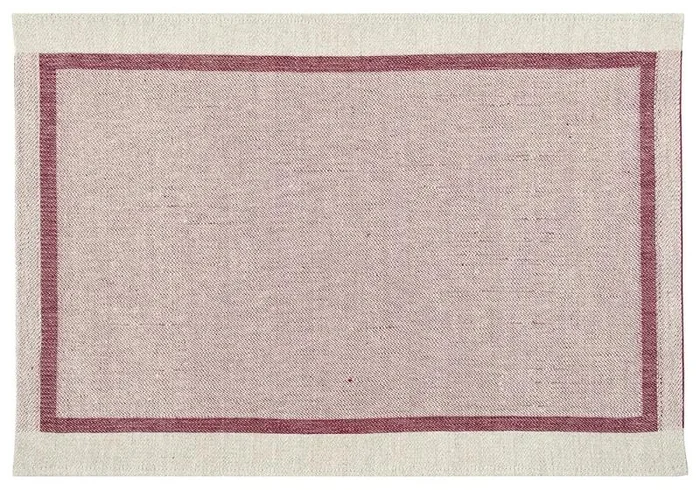 Lněné prostírání Laina 46x32 cm, bordové