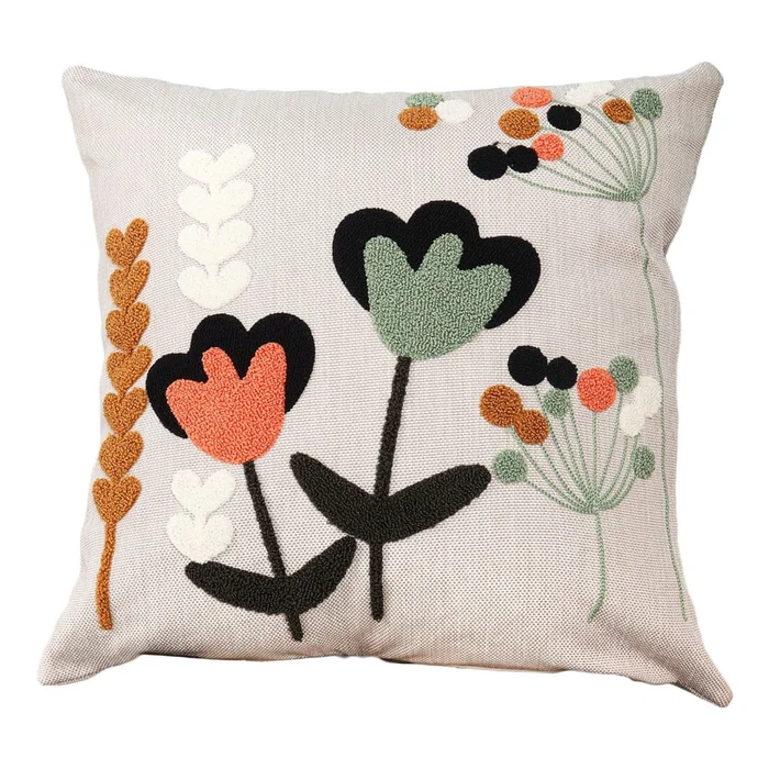 Lněný polštář Lale 43×43 cm