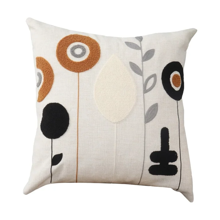 Lněný polštář Sunflower 43×43 cm – Mioli Decor