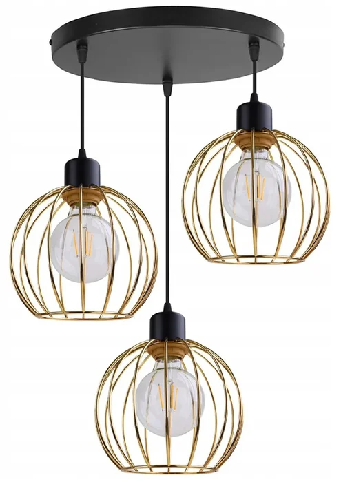 Loftové závěsné svítidlo Mona s kovovými stínítky