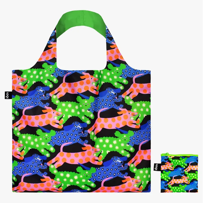 LOQI Glitter Power Dogs – skládací taška pro styl a udržitelnost