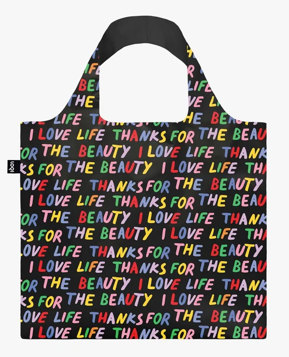 LOQI Love Life černá – skládací taška