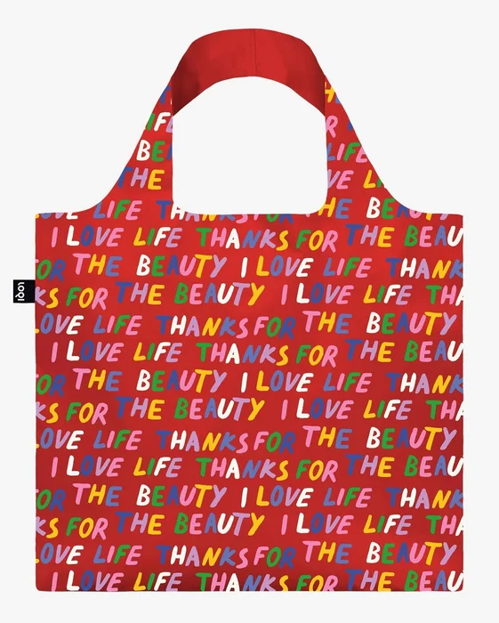 LOQI Love Life Red – skládací taška