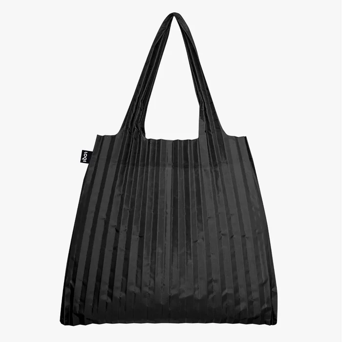 LOQI Pleated Black – skládací taška přes rameno
