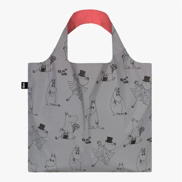 LOQI Reflexní MOOMIN Family nákupní taška