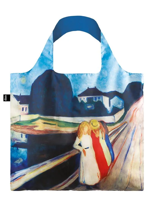 LOQI Skládací taška Čtyři dívky na mostě – Edvard Munch